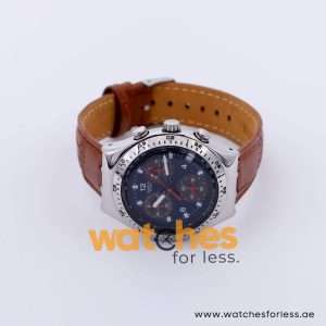 Swatch Men’s Swiss Made Quartz Brown Leather Strap Black Dial 40mm Watch YCS4006A8 UAE DUBAI AJMAN SHARJAH ABU DHABI RAS AL KHAIMA UMM UL QUWAIN ALAIN FUJAIRAH