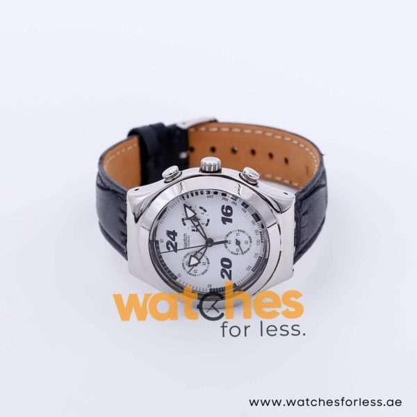 Swatch Men’s Swiss Made Quartz Black Leather Strap White Dial 40mm Watch YCS4006A9 UAE DUBAI AJMAN SHARJAH ABU DHABI RAS AL KHAIMA UMM UL QUWAIN ALAIN FUJAIRAH