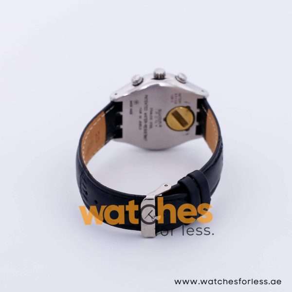 Swatch Men’s Swiss Made Quartz Black Leather Strap Black Dial 40mm Watch YCS4009AG UAE DUBAI AJMAN SHARJAH ABU DHABI RAS AL KHAIMA UMM UL QUWAIN ALAIN FUJAIRAH