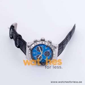 Swatch Men’s Swiss Made Quartz Black Leather Strap Blue Dial 40mm Watch YCS40096 UAE DUBAI AJMAN SHARJAH ABU DHABI RAS AL KHAIMA UMM UL QUWAIN ALAIN FUJAIRAH