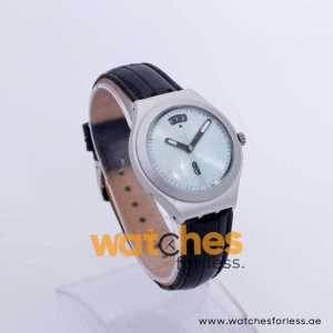 Swatch Men’s Swiss Made Quartz Black Leather Strap Mint Color Dial 37mm Watch YGS7008 UAE DUBAI AJMAN SHARJAH ABU DHABI RAS AL KHAIMA UMM UL QUWAIN ALAIN FUJAIRAH