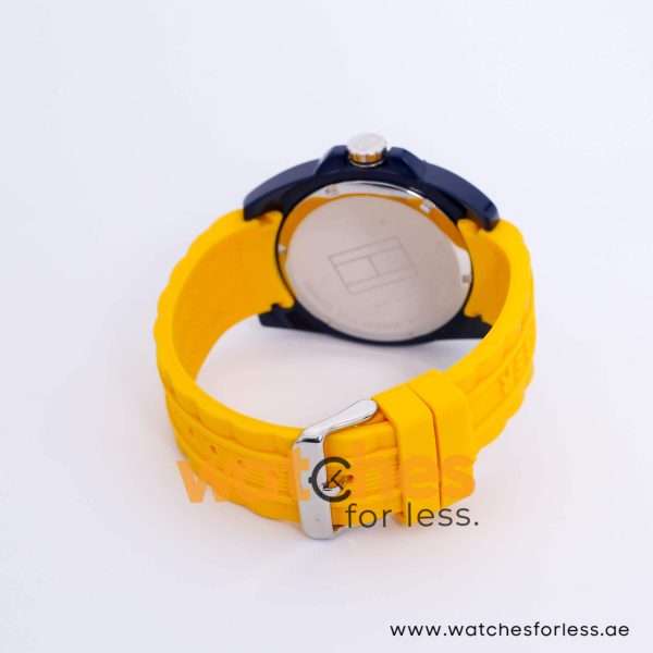 Tommy Hilfiger Men’s Quartz Yellow Silicone Strap Dark Blue Dial 46mm Watch 1791043/2 UAE DUBAI AJMAN SHARJAH ABU DHABI RAS AL KHAIMA UMM UL QUWAIN ALAIN FUJAIRAH