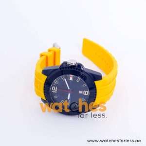 Tommy Hilfiger Men’s Quartz Yellow Silicone Strap Dark Blue Dial 46mm Watch 1791043/2 UAE DUBAI AJMAN SHARJAH ABU DHABI RAS AL KHAIMA UMM UL QUWAIN ALAIN FUJAIRAH