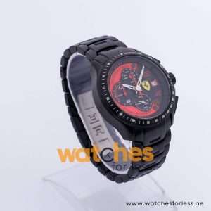 Ferrari Men’s Quartz Black Stainless Steel Black & Red Dial 44mm Watch 0830086 UAE DUBAI AJMAN SHARJAH ABU DHABI RAS AL KHAIMA UMM UL QUWAIN ALAIN FUJAIRAH