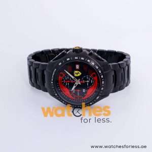 Ferrari Men’s Quartz Black Stainless Steel Black & Red Dial 44mm Watch 0830086 UAE DUBAI AJMAN SHARJAH ABU DHABI RAS AL KHAIMA UMM UL QUWAIN ALAIN FUJAIRAH