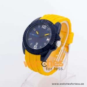 Tommy Hilfiger Men’s Quartz Yellow Silicone Strap Dark Blue Dial 46mm Watch 1791043/3 UAE DUBAI AJMAN SHARJAH ABU DHABI RAS AL KHAIMA UMM UL QUWAIN ALAIN FUJAIRAH