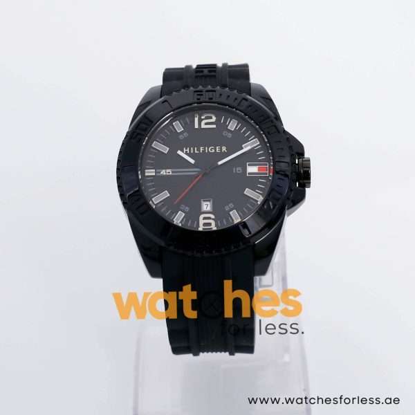 Tommy Hilfiger Men’s Quartz Black Silicone Strap Black Dial 46mm Watch 1791041 UAE DUBAI AJMAN SHARJAH ABU DHABI RAS AL KHAIMA UMM UL QUWAIN ALAIN FUJAIRAH