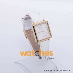 Lorus Women’s Quartz White Leather Strap White Dial 28mm Watch RG220NX9