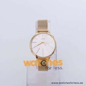 Lorus Women’s Quartz Gold Stainless Steel White Dial 36mm Watch RG204KX9