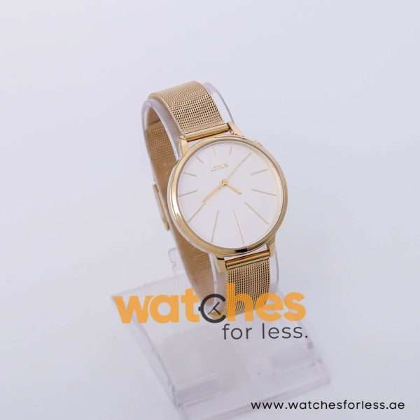 Lorus Women’s Quartz Gold Stainless Steel White Dial 36mm Watch RG204KX9