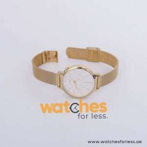 Lorus Women’s Quartz Gold Stainless Steel White Dial 36mm Watch RG204KX9