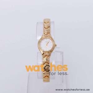 Lorus Women’s Quartz Gold Stainless Steel White Dial 20mm Watch RRS40HX9