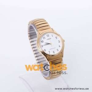 Lorus Men’s Quartz Gold Stainless Steel White Dial 35mm Watch RRS32JX8