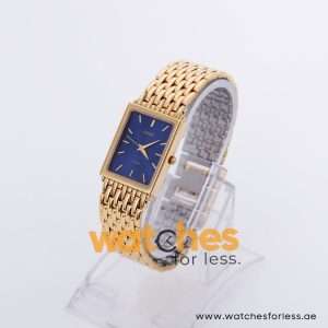 Lorus Women’s Quartz Gold Stainless Steel Blue Dial 24mm Watch RRS52AX