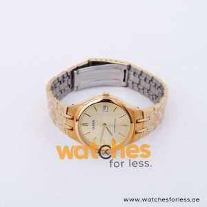 Lorus Men’s Quartz Gold Stainless Steel Gold Dial 35mm Watch RXH60DX9
