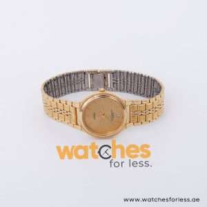 Lorus Men’s Quartz Gold Stainless Steel Gold Dial 32mm Watch RRS02AX