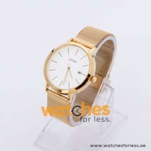 Lorus Men’s Quartz Gold Stainless Steel White Dial 38mm Watch RH916LX9