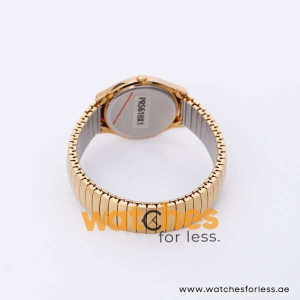 Pulsar Men’s Quartz Gold Stainless Steel White Dial 35mm Watch PRS618X1