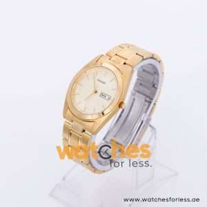 Pulsar Men’s Quartz Gold Stainless Steel Gold Dial 36mm Watch PXF194X