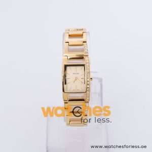 Pulsar Women’s Quartz Gold Stainless Steel Gold Dial 21mm Watch 8N0443