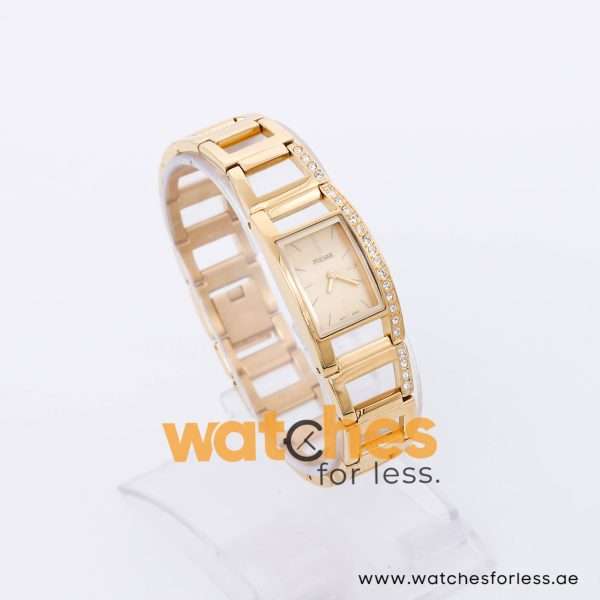 Pulsar Women’s Quartz Gold Stainless Steel Gold Dial 21mm Watch 8N0443