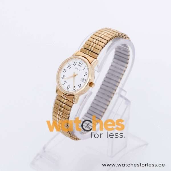 Pulsar Women’s Quartz Gold Stainless Steel White Dial 25mm Watch RXQ402X9