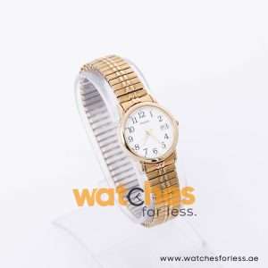 Pulsar Women’s Quartz Gold Stainless Steel White Dial 25mm Watch RXQ402X9