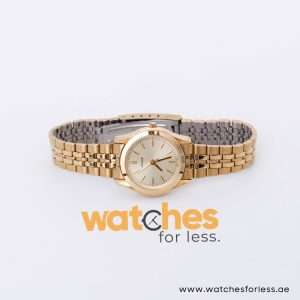 Pulsar Women’s Quartz Gold Stainless Steel Gold Dial 28mm Watch PRS506X