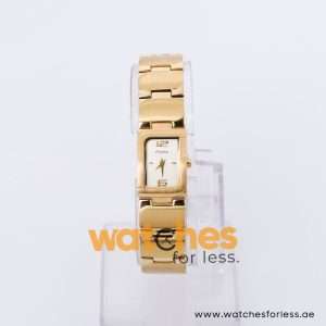 Pulsar Women’s Quartz Gold Stainless Steel Champagne Dial 16mm Watch PEG962X1