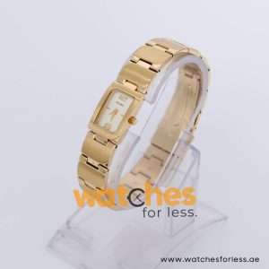 Pulsar Women’s Quartz Gold Stainless Steel Champagne Dial 16mm Watch PEG962X1