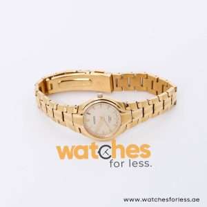 Pulsar Women’s Quartz Gold Stainless Steel Creame Dial 26mm Watch PTA388X1