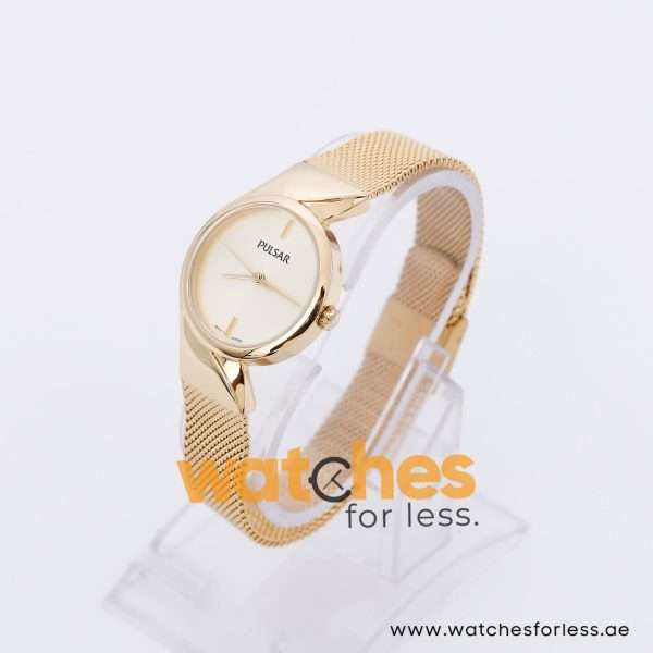 Pulsar Women’s Quartz Gold Stainless Steel Gold Dial 30mm Watch PH8234X1