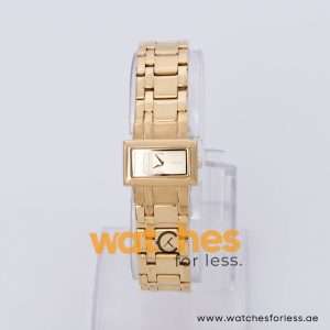 Pulsar Women’s Quartz Gold Stainless Steel Gold Dial 21mm Watch PTA242X1