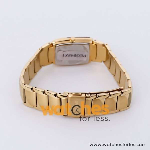 Pulsar Women’s Quartz Gold Stainless Steel Gold Dial 21mm Watch REG948X1