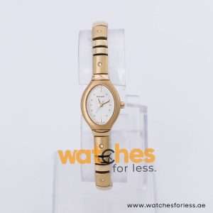Pulsar Women’s Quartz Gold Stainless Steel White Dial 17mm Watch PPH518X9