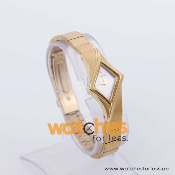 Pulsar Women’s Quartz Gold Stainless Steel Silver Sunray Dial 22mm Watch 1N00X330