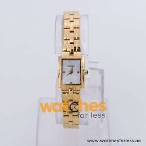 Pulsar Women’s Quartz Gold Stainless Steel Mother Of Pearl Dial 16mm Watch PEG900X9