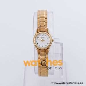 Pulsar Women’s Quartz Gold Stainless Steel White Dial 20mm Watch PPH466X