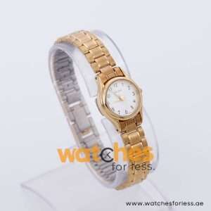 Pulsar Women’s Quartz Gold Stainless Steel White Dial 20mm Watch PPH466X