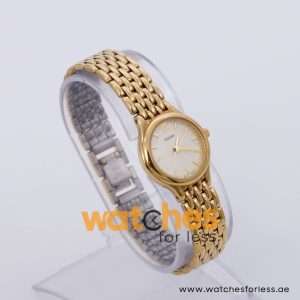 Pulsar Women’s Quartz Gold Stainless Steel Beige Dial 23mm Watch PTC076X