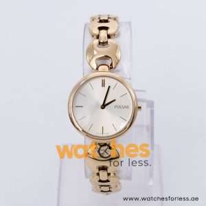 Pulsar Women’s Quartz Gold Stainless Steel Champagne Dial 29mm Watch PM2266X1