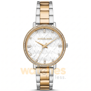 Michael Kors Women’s Quartz Two-tone Stainless Steel White Dial 38mm Watch MK4595