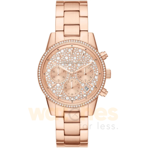 Michael Kors Women’s Quartz Rose Gold Stainless Steel Rose Gold Dial 37mm Watch MK7302
