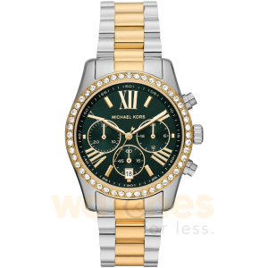 Michael Kors Women’s Quartz Two-tone Stainless Steel Green Dial 38mm Watch MK7303