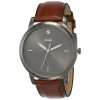 Fossil Men’s Quartz Brown Leather Strap Grey Dial 42mm Watch FS5479