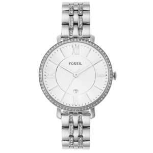 Fossil Women’s Quartz Silver Stainless Steel Silver Dial 36mm Watch ES3545