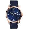 Fossil Men’s Quartz Blue Leather Strap Blue Dial 42mm Watch FS5274