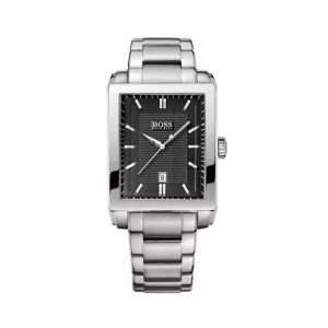 Hugo Boss Men’s Quartz Silver Stainless Steel Black Dial 34mm Watch 1512773