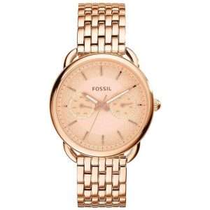 Fossil Women’s Quartz Rose Gold Stainless Steel Rose Gold Dial 36mm Watch ES3713