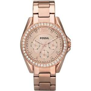 Fossil Women’s Quartz Rose Gold Stainless Steel Rose Gold Dial 38mm Watch ES2811